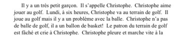 Preview of Christophe et la balle de golf-Notebook file