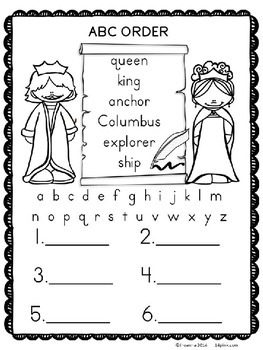 Christopher Columbus by Kindergarten Printables | TpT