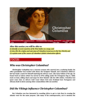Preview of 2.3 - Christopher Columbus