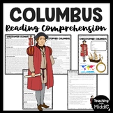 Explorer Christopher Columbus Biography Reading Comprehens