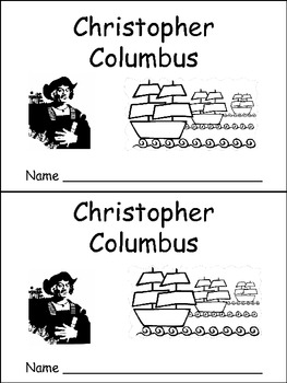 Preview of Christopher Columbus Day- Early Reader Kindergarten and First Grade