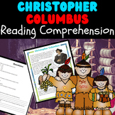 Christopher Columbus Day Reading Comprehension Activity Fo