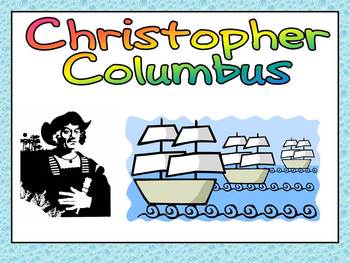 Preview of Christopher Columbus Day- Shared Reading PowerPoint Kindergarten and First Grade