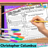 Christopher Columbus Day Worksheet Columbus Day Activity O