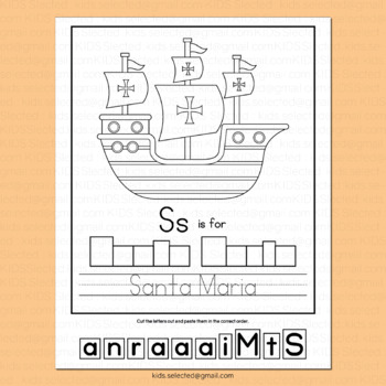 columbus three ships coloring pages