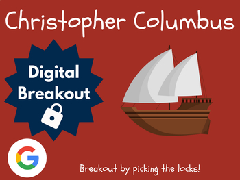 Preview of Christopher Columbus Digital Breakout (Columbus Day Escape Room, Fall)