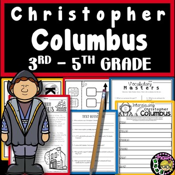 Preview of Christopher Columbus Reading Passage Comprehension Questions 3rd 4th 5th Grade