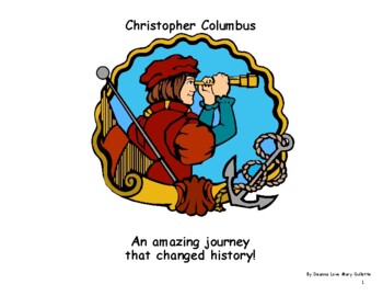 Preview of Christopher Columbus a Friendly and Fun Teacher Book for Youngsters