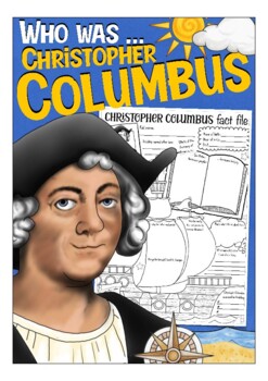 Preview of Christopher Columbus fact file for self study / research worksheets
