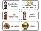 Christopher Columbus Themed Picture and Word History Flash Cards.