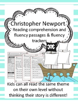 Preview of Christopher Newport fluency and comprehension leveled passage