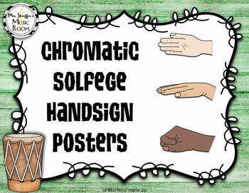 Preview of Chromatic Solfege Hand Sign Posters {Beach}
