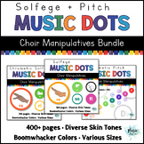 Chromatic Solfege & Pitch Music Dot Manipulatives for Choi