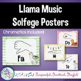 Chromatic Solfege Posters Llama Theme