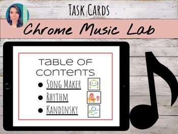 Preview of Chrome Music Lab Activity / Task Cards