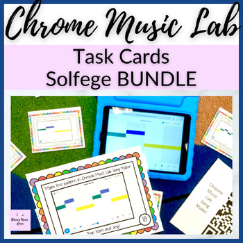 Preview of Chrome Music Lab Solfege Task Card BUNDLE for STEAM Elementary Music Centers