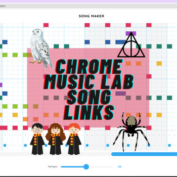Preview of Chrome Music Lab Song Links-Harry Potter Pack