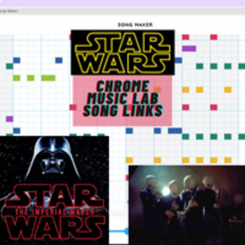 Preview of Chrome Music Lab Song Links- Star Wars Pack