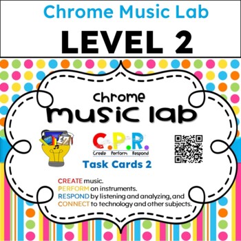 Preview of Chrome Music Lab Task Cards - Level 2 - Distance Learning