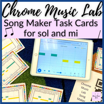 Preview of Sol + Mi Chrome Music Lab Task Cards for STEAM Elementary Music Centers