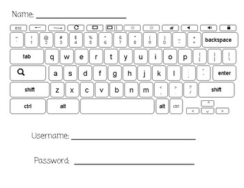 Printable Chromebook Keyboard Layout