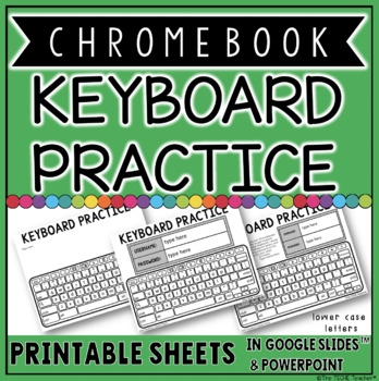 Preview of Chromebook Keyboard Printable Practice Sheets