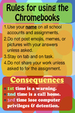 Chromebook Rules Poster 20x30