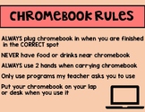 Chromebook Rules Poster | Laptop Rules