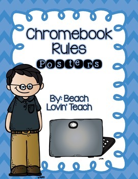 Preview of Chromebook Rules Posters