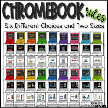 Preview of Chromebook Rules Posters