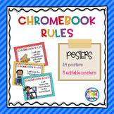 Chromebook Rules Posters {Editable} 
