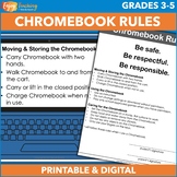 Chromebook Expectations, Rules, Posters, Warning Notices &