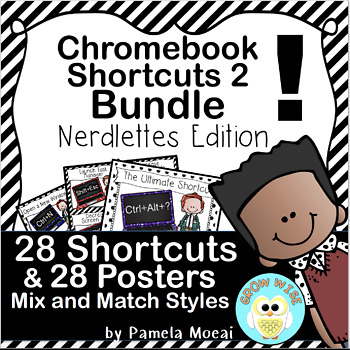 Preview of Chromebook Shortcuts and Posters Bundle - Nerdlettes Edition!