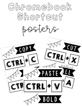 Preview of Chromebook and Computer Keyboard Shortcut Posters