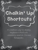 Chromebook or Chrome Notebook Chalkin' Up Shortcuts