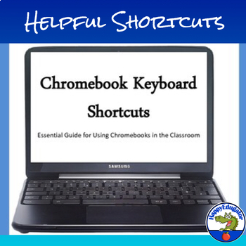 Preview of Chromebooks Keyboard Shortcuts Slides, Posters, and Notebook Reference Sheet