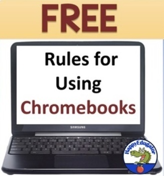 Preview of Chromebooks Rules for the Classroom FREE