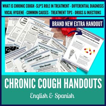 Preview of Chronic Cough Handouts for Speech Therapy