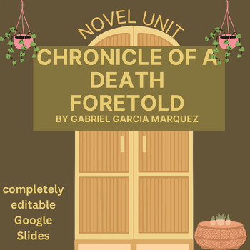 Preview of Chronicle of a Death Foretold Complete Novel Unit