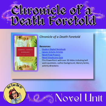 Preview of Gabriel Garcia Marquez's "Chronicle of a Death Foretold" Novella Unit