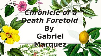 Preview of Chronicle of a Death Foretold Unit Plan