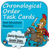 Chronological Order Task Cards and Google Slides