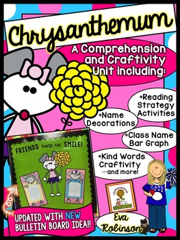Preview of Chrysanthemum- A Comprehension and Craftivity Unit for Back to School!