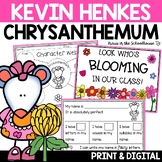 Chrysanthemum Activities Back to School | Kevin Henkes Book Study