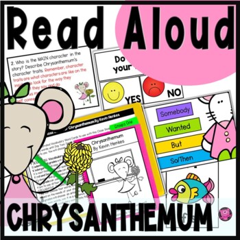 Preview of Chrysanthemum Activities Worksheets Lesson Plans and Reading Comprehension