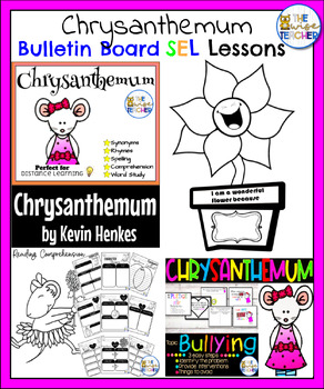Preview of Chrysanthemum - SEL Lessons - Graphic Organizers - Bulletin Board Back to School