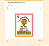 Chrysanthemum Book Test Google Form - Digital Learning