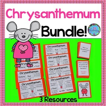 Preview of Chrysanthemum Back To School - First Second Grade Bundle