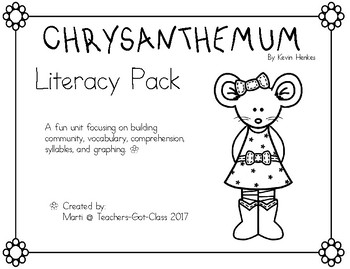 Preview of Chrysanthemum Literacy Pack