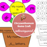 Chrysanthemum Name Craft for Start of School Year